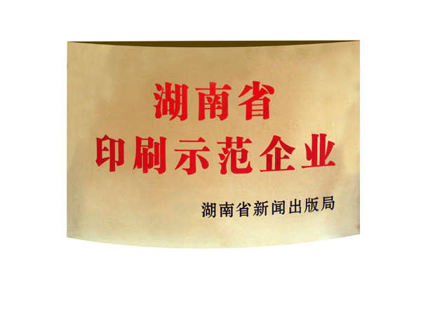 湖南省印刷示范企业